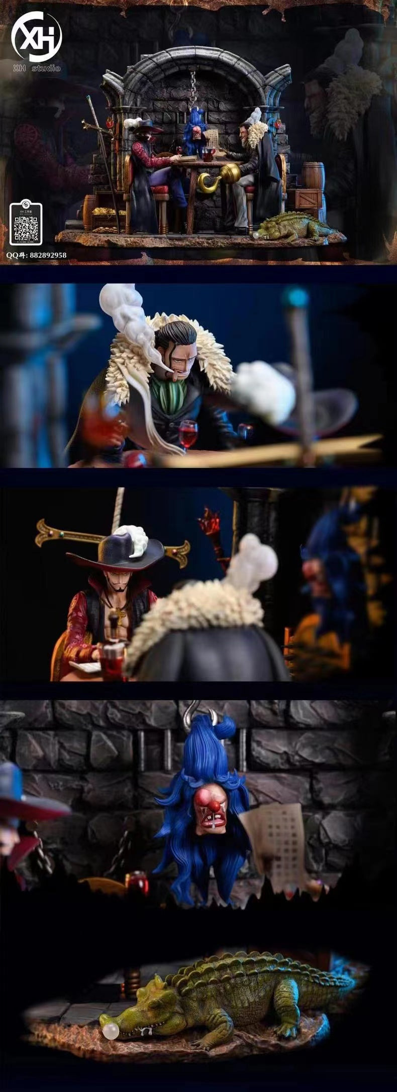 Dracule Mihawk & Sir Crocodile - One piece 1/4