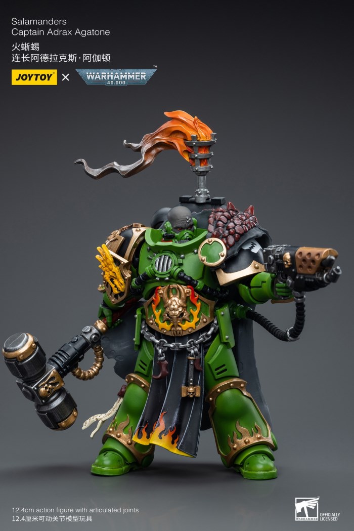 Terminator Armor Sorcerer Lord/Salamander Captain Adrax Agathon/Blood Angel Mephiston 1/18