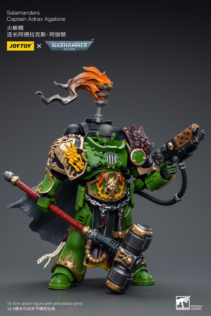 Terminator Armor Sorcerer Lord/Salamander Captain Adrax Agathon/Blood Angel Mephiston 1/18