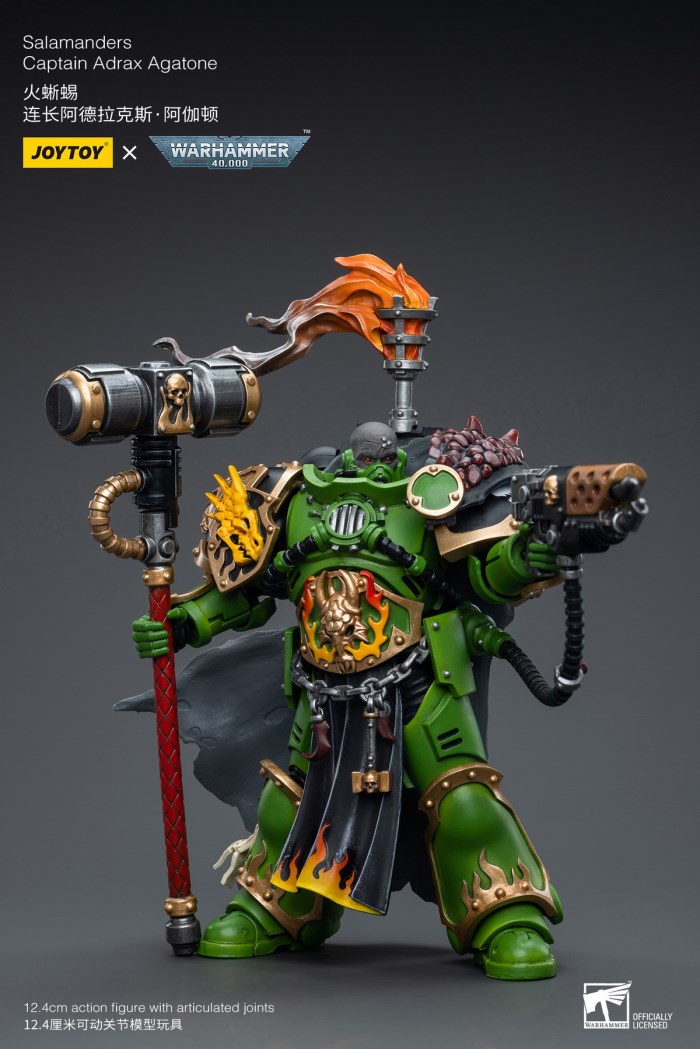 Terminator Armor Sorcerer Lord/Salamander Captain Adrax Agathon/Blood Angel Mephiston 1/18