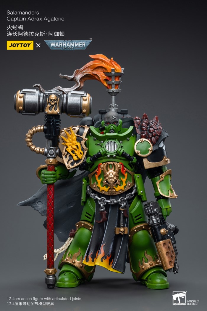 Terminator Armor Sorcerer Lord/Salamander Captain Adrax Agathon/Blood Angel Mephiston 1/18