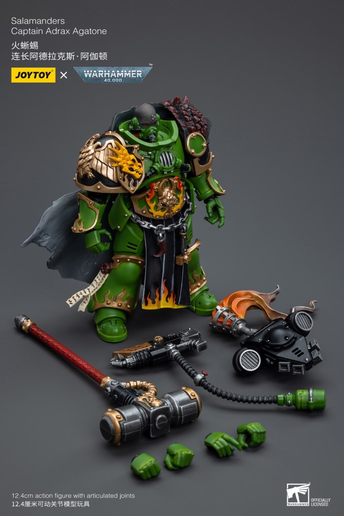 Terminator Armor Sorcerer Lord/Salamander Captain Adrax Agathon/Blood Angel Mephiston 1/18