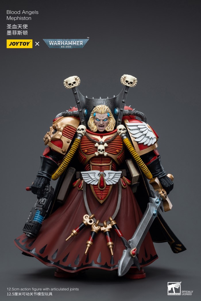Terminator Armor Sorcerer Lord/Salamander Captain Adrax Agathon/Blood Angel Mephiston 1/18