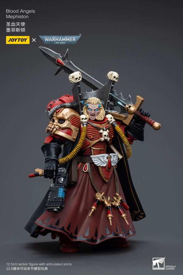 Terminator Armor Sorcerer Lord/Salamander Captain Adrax Agathon/Blood Angel Mephiston 1/18