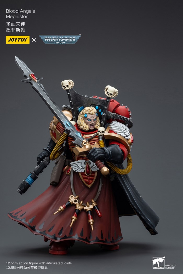 Terminator Armor Sorcerer Lord/Salamander Captain Adrax Agathon/Blood Angel Mephiston 1/18