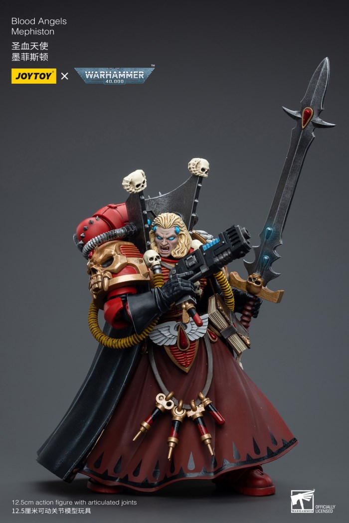 Terminator Armor Sorcerer Lord/Salamander Captain Adrax Agathon/Blood Angel Mephiston 1/18