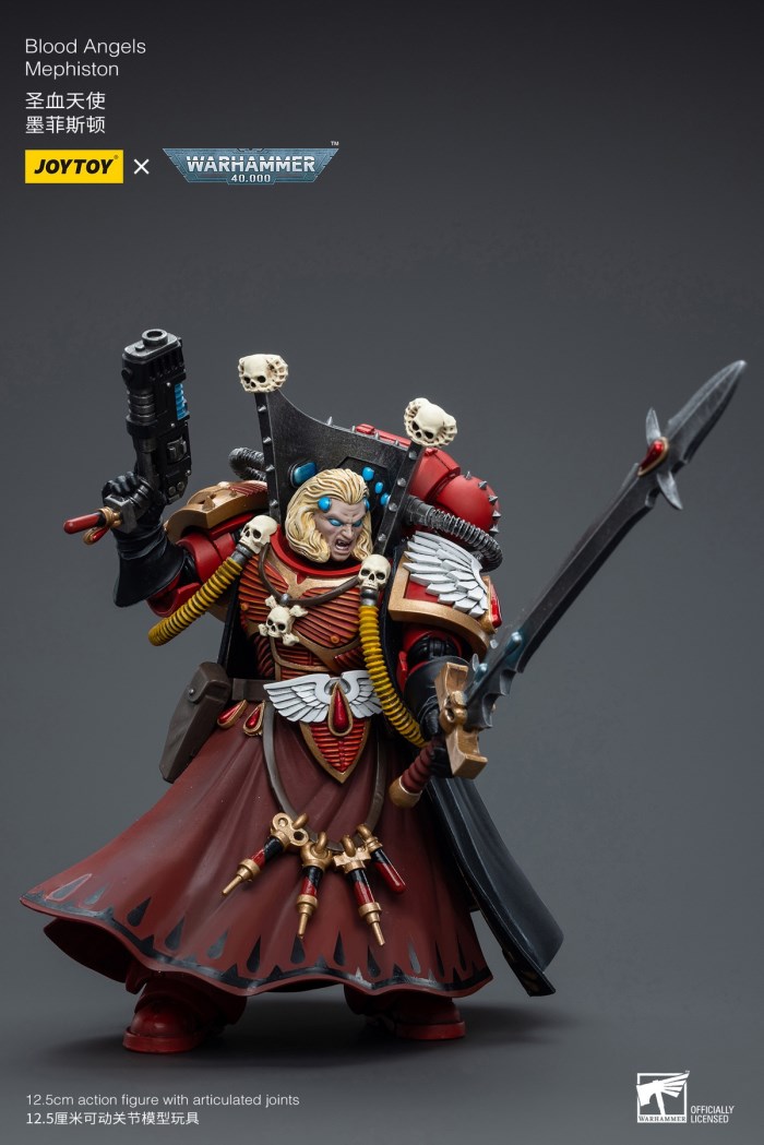 Terminator Armor Sorcerer Lord/Salamander Captain Adrax Agathon/Blood Angel Mephiston 1/18