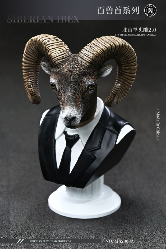 Siberian Ibex Head Figuer 2.0 1/6