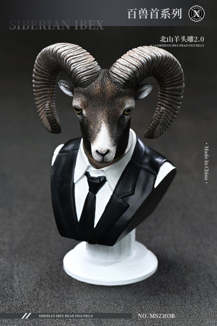 Siberian Ibex Head Figuer 2.0 1/6
