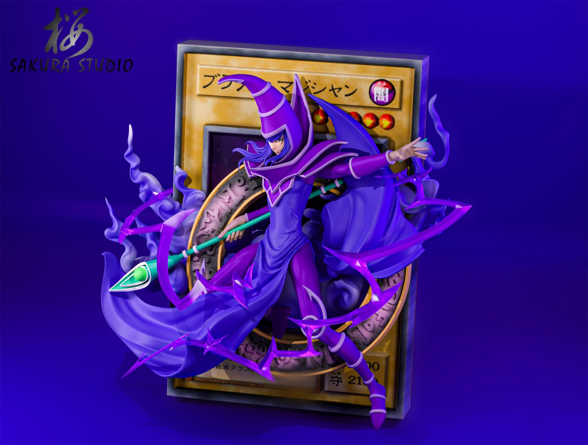 Yu-Gi-Oh Frame Dark Magician & Dark Magician Girl 