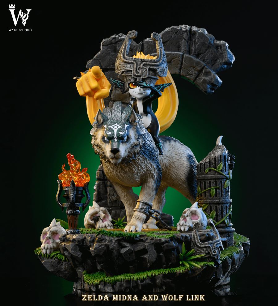 Wolf Link and Midna - Zelda