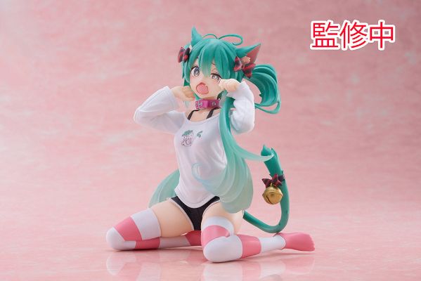 Hatsune Miku Desktop Cute Figure ~Cat Ear T-shirt ver.~