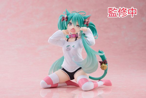 Hatsune Miku Desktop Cute Figure ~Cat Ear T-shirt ver.~
