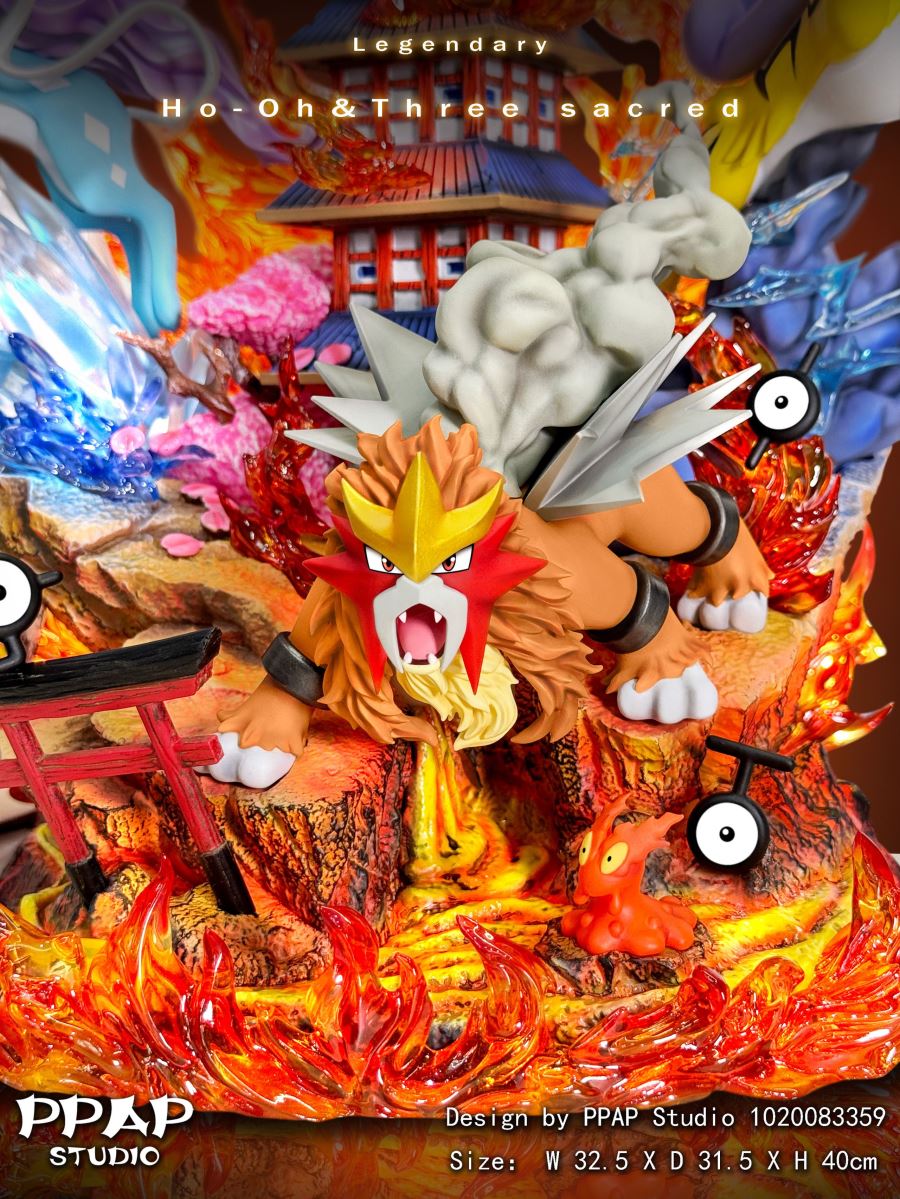 Ho-oH & Three Sacred - Pokemon
