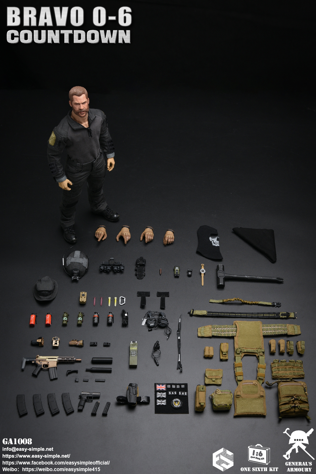 British SAS Special Air Service Regiment Bravo 0-6 Countdown 1/6