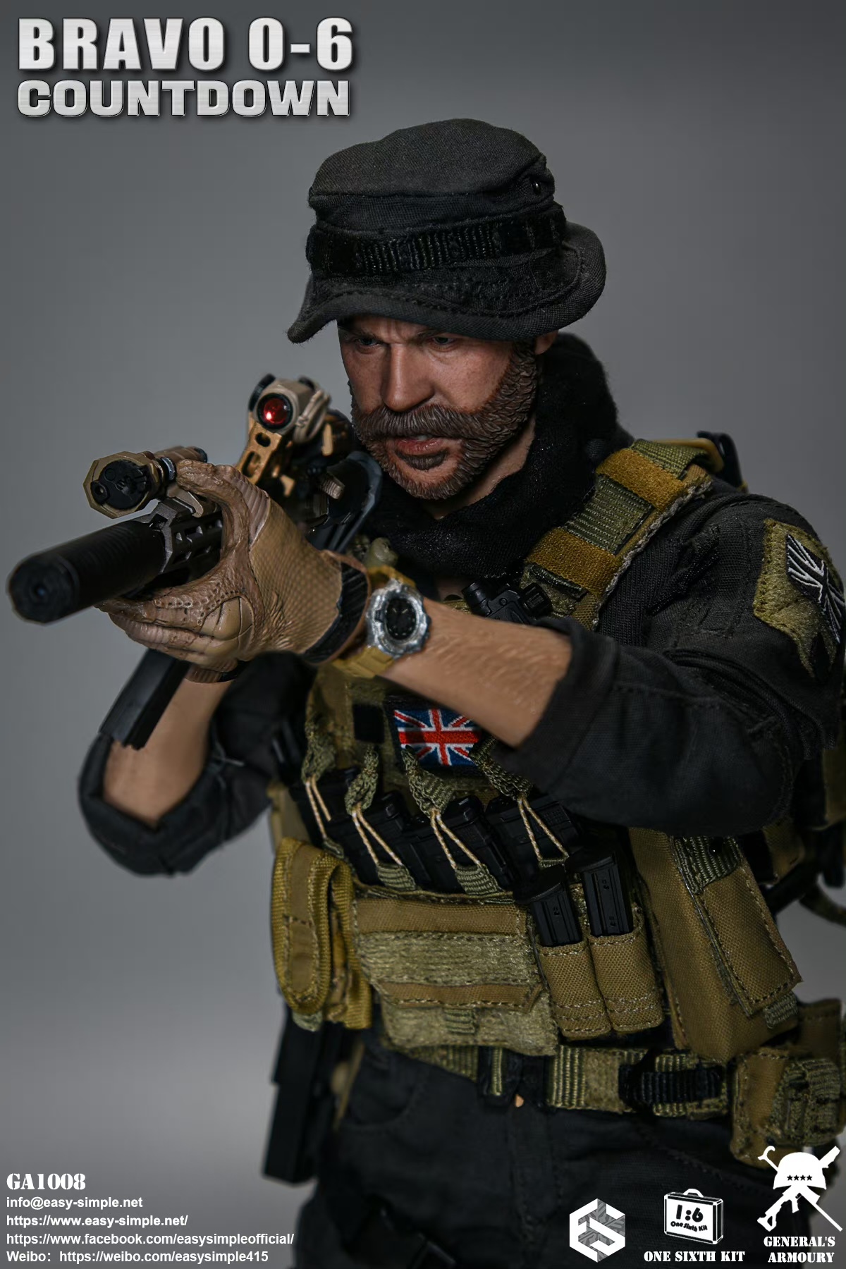 British SAS Special Air Service Regiment Bravo 0-6 Countdown 1/6