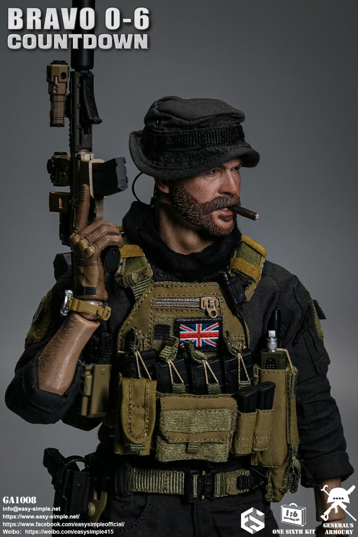 British SAS Special Air Service Regiment Bravo 0-6 Countdown 1/6