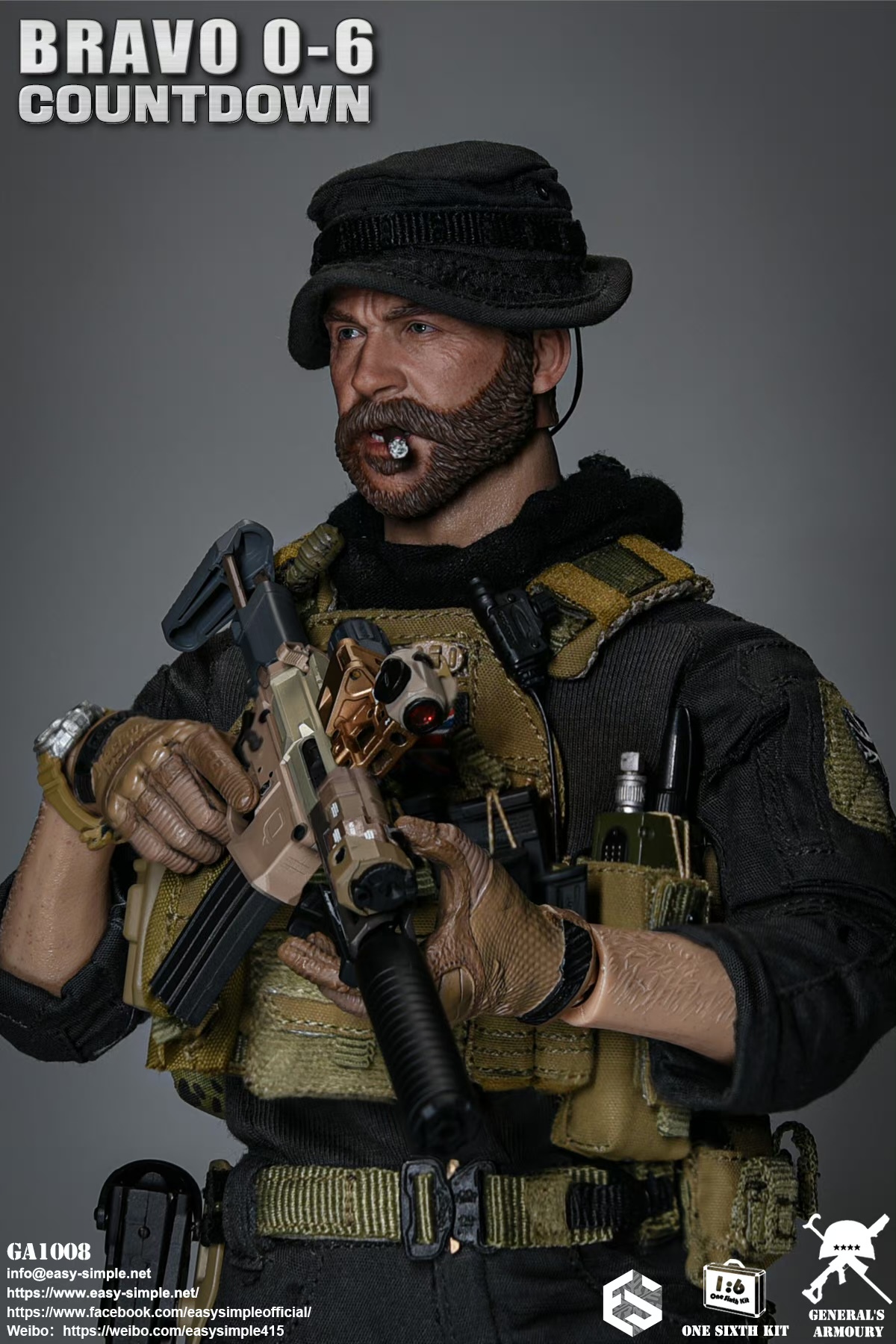 British SAS Special Air Service Regiment Bravo 0-6 Countdown 1/6
