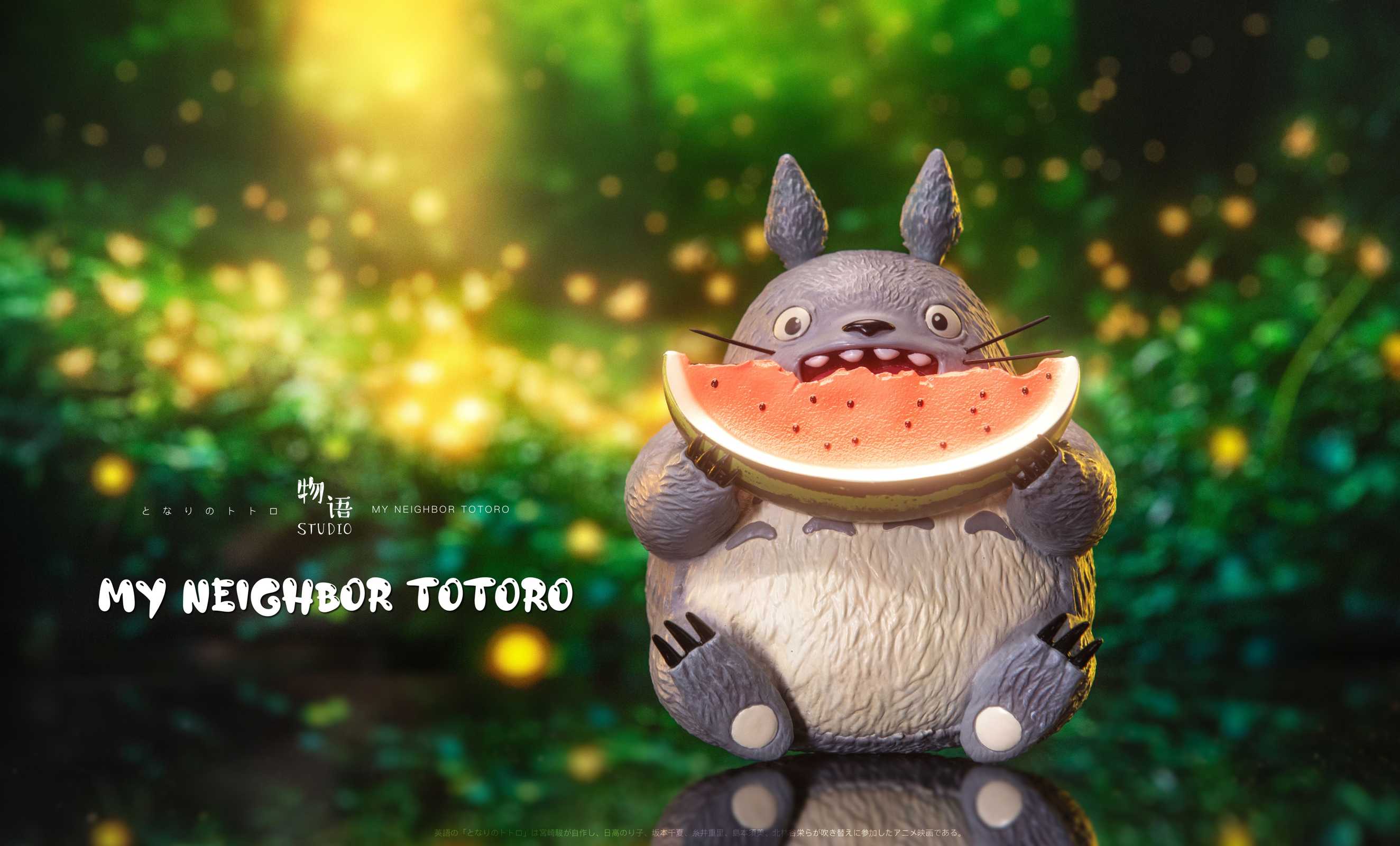 Totoro Eating Watermelon - My Neighbor Totoro