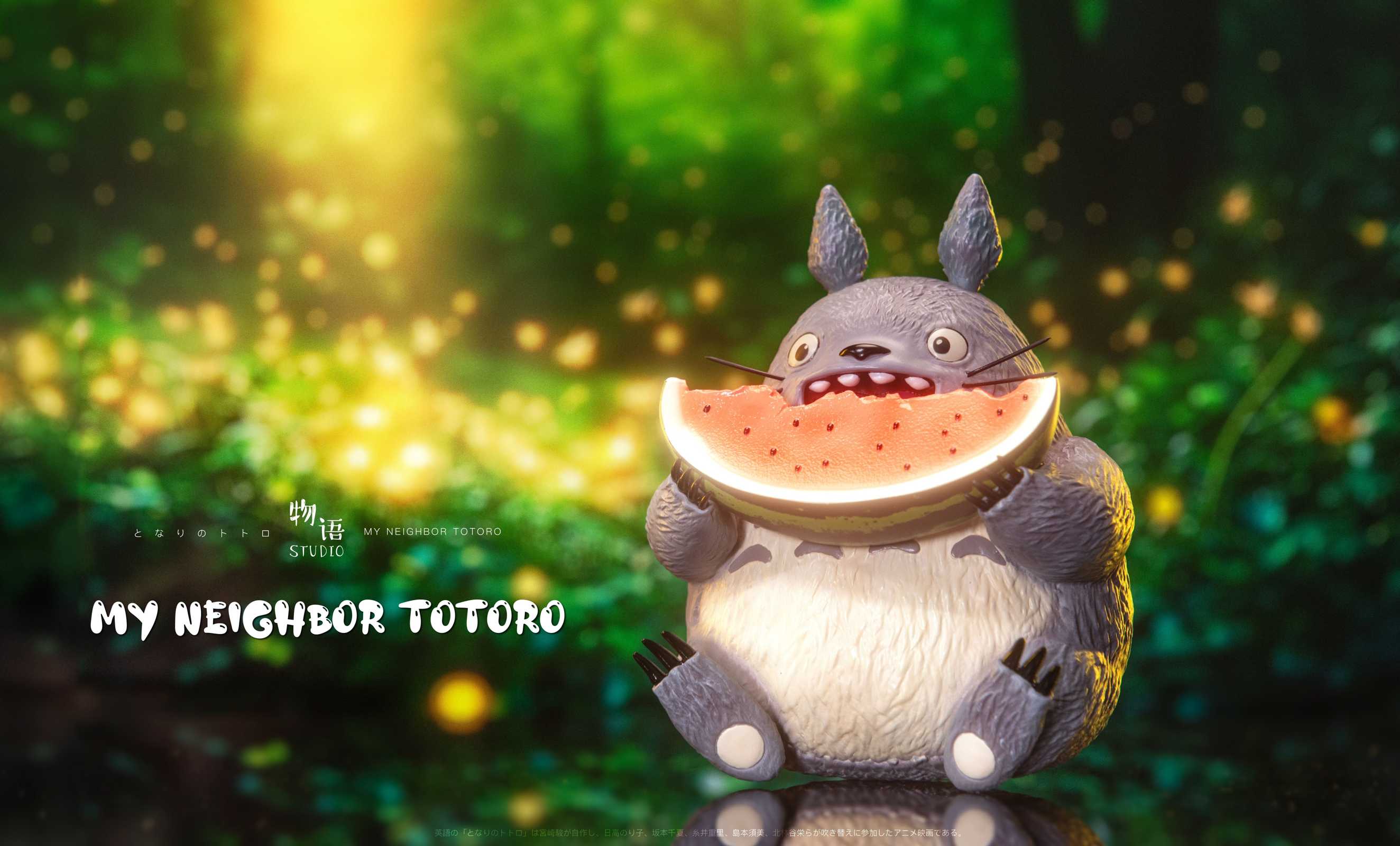 Totoro Eating Watermelon - My Neighbor Totoro