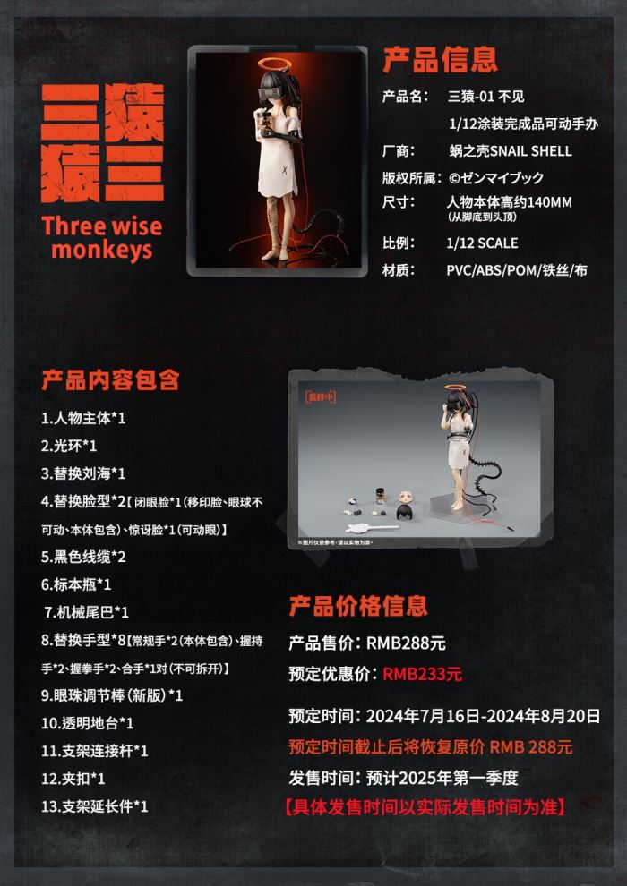 Three Monkeys - See No/Hear No/Speak No