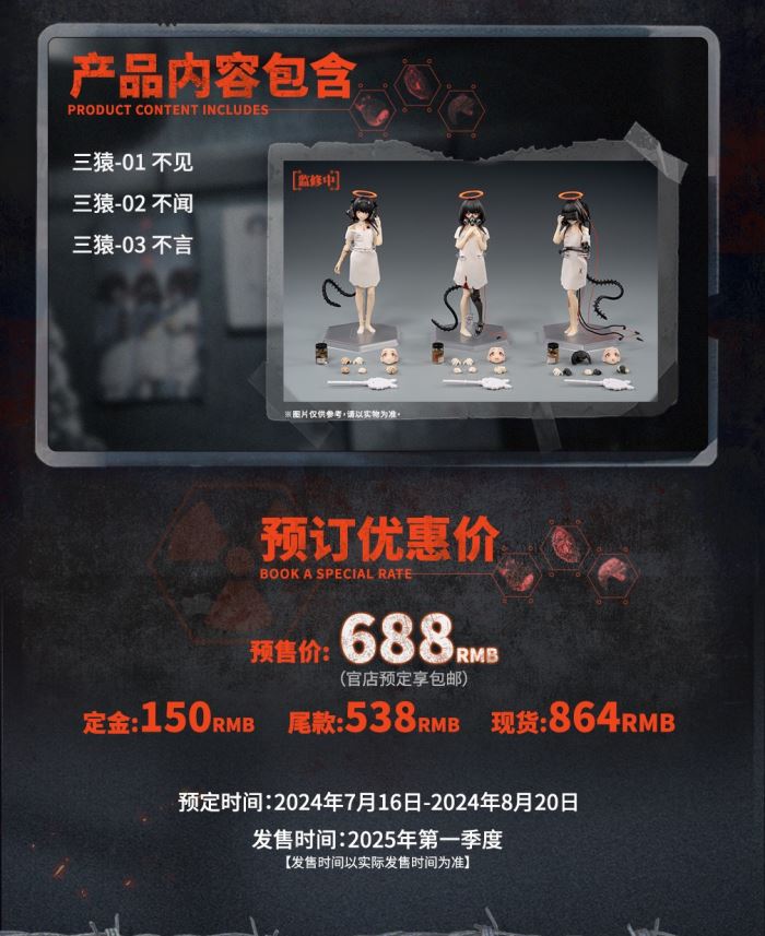 Three Monkeys - See No/Hear No/Speak No