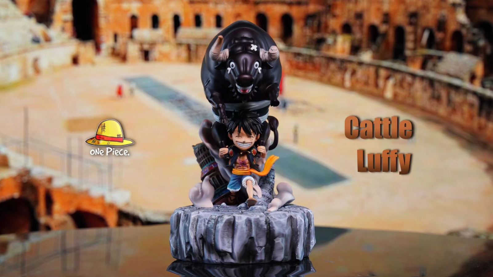 Luffy carrying the Bull - One Piece