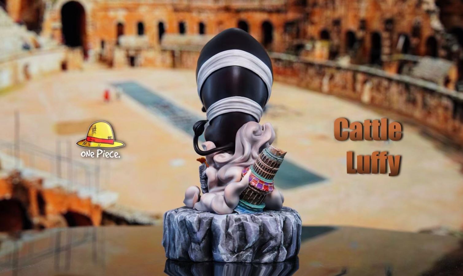 Luffy carrying the Bull - One Piece