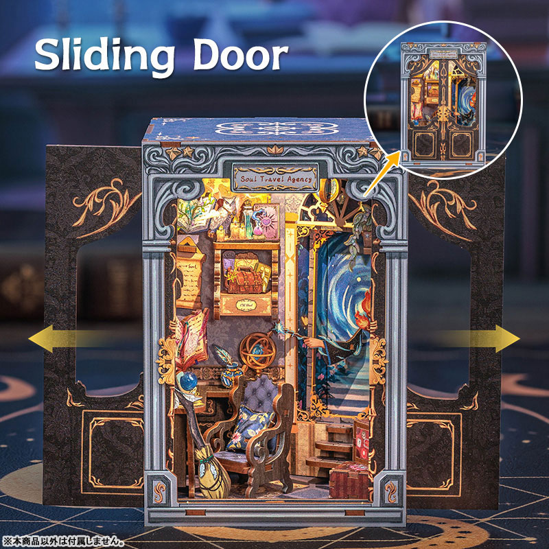 Miniature Doll House Soul Travel Agency Wooden Handmade Kit