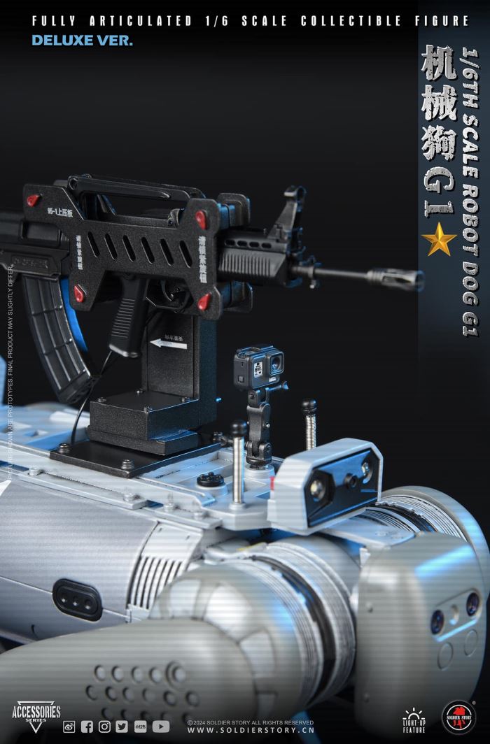 Chinese People's Liberation Army Military Robot Dog G1 1/6