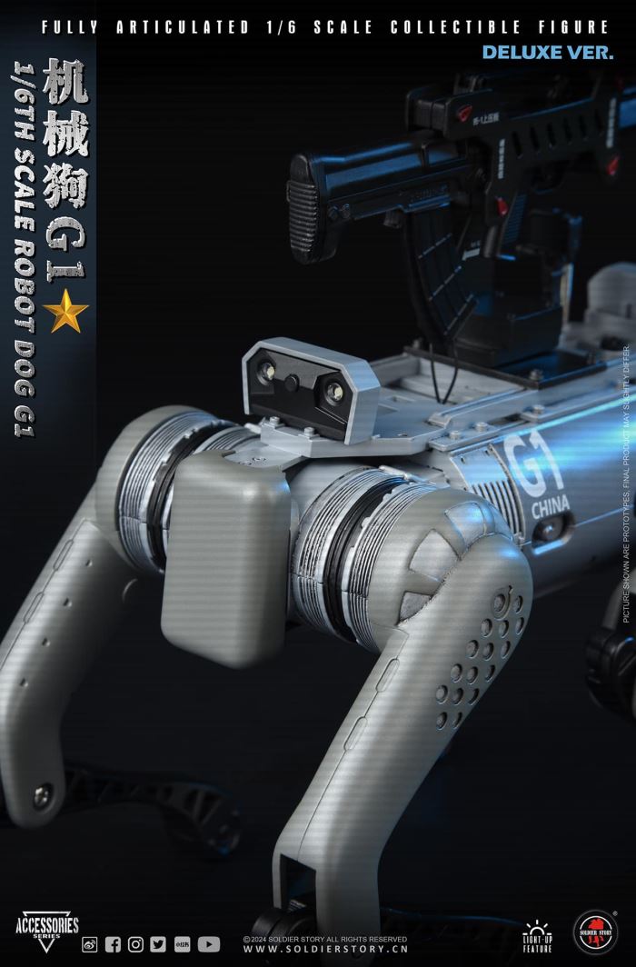 Chinese People's Liberation Army Military Robot Dog G1 1/6