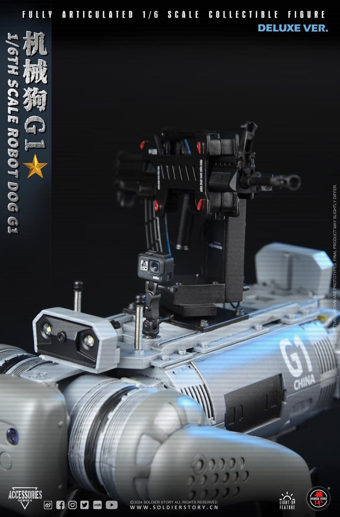 Chinese People's Liberation Army Military Robot Dog G1 1/6