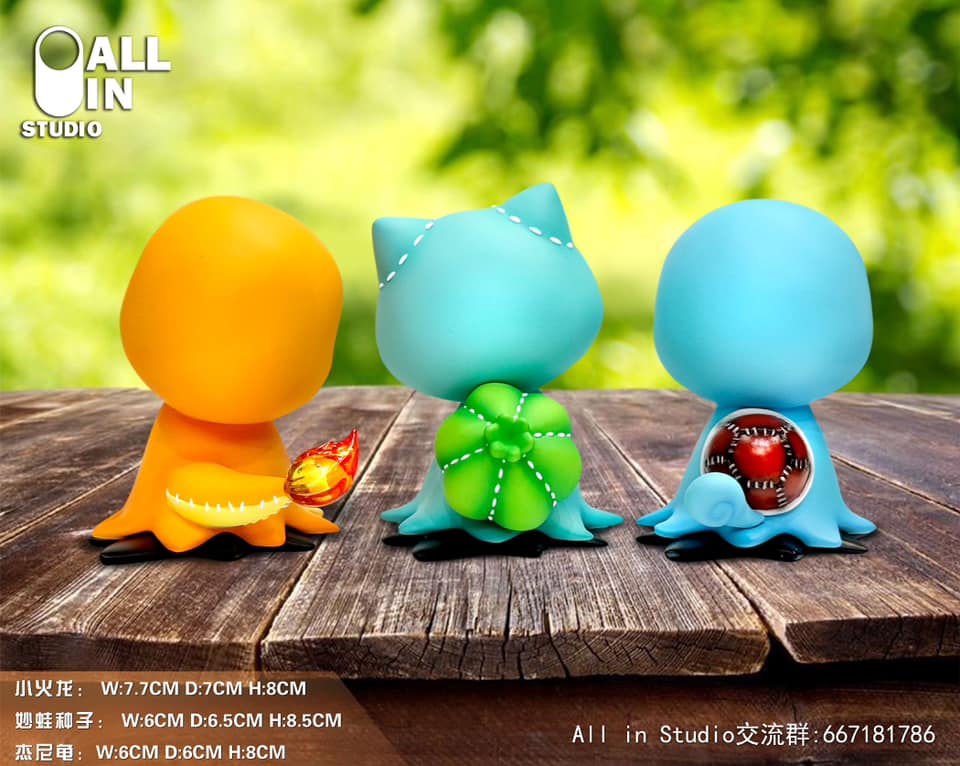 Mimikyuu x Big Three (Charmander/Bulbasaur/Squirtle)