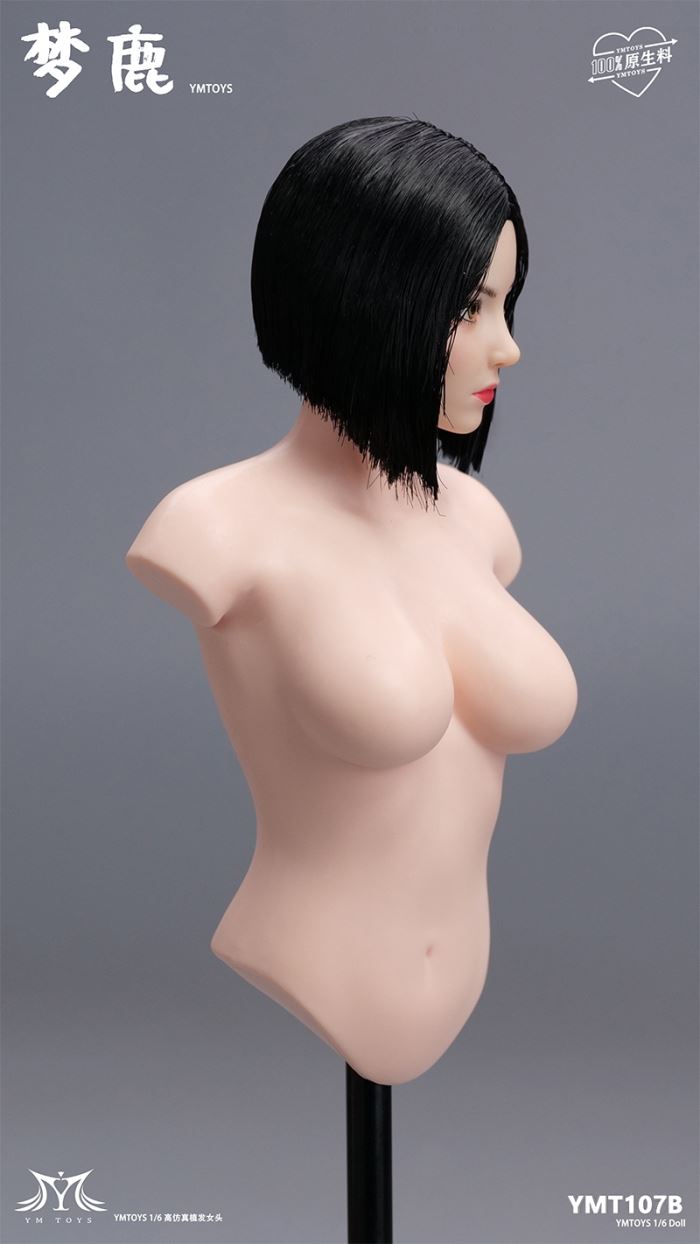 Female Head Sculpture with Movable Eyes - Xiao Zhao 1/6