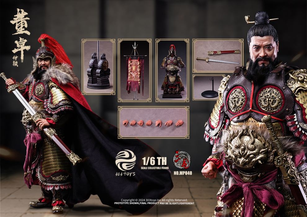 Three Kingdoms Series - Dong Zhuo, Marquis of Mei/Jueying Warhorse & Dong Zhuo, Grand Master/Diao Chan