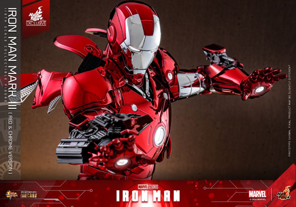 Iron Man MK3 (Red and Silver Electroplating Edition) 1/6