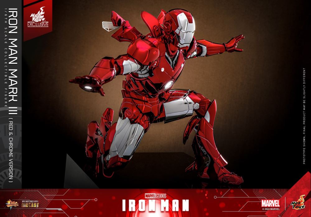 Iron Man MK3 (Red and Silver Electroplating Edition) 1/6