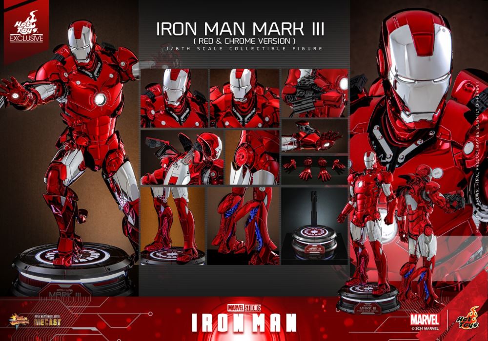 Iron Man MK3 (Red and Silver Electroplating Edition) 1/6