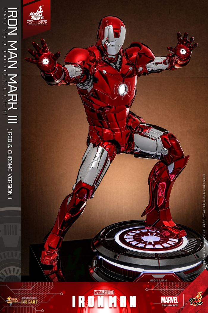 Iron Man MK3 (Red and Silver Electroplating Edition) 1/6