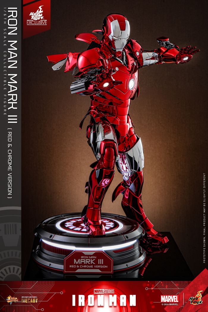 Iron Man MK3 (Red and Silver Electroplating Edition) 1/6