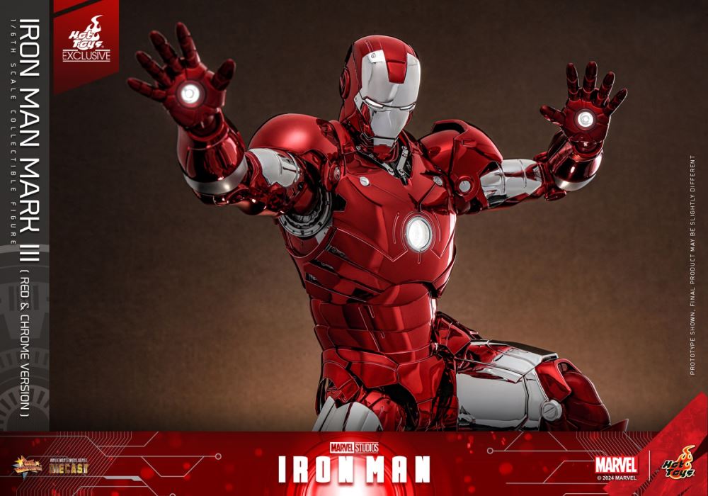 Iron Man MK3 (Red and Silver Electroplating Edition) 1/6