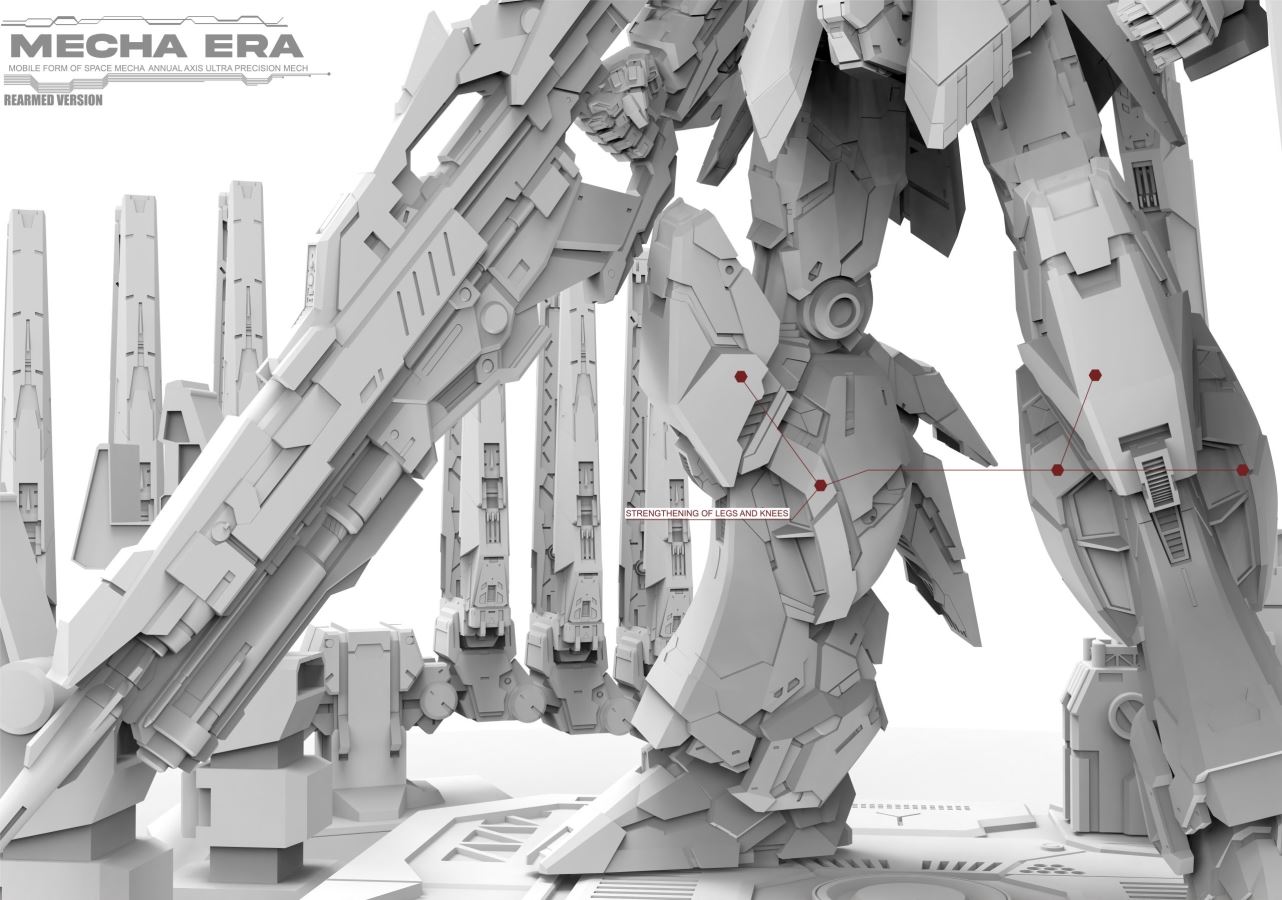 Mobile Suit Gundam Space Warrior Mobile Form 093 and Heavy Armor Form 093-2