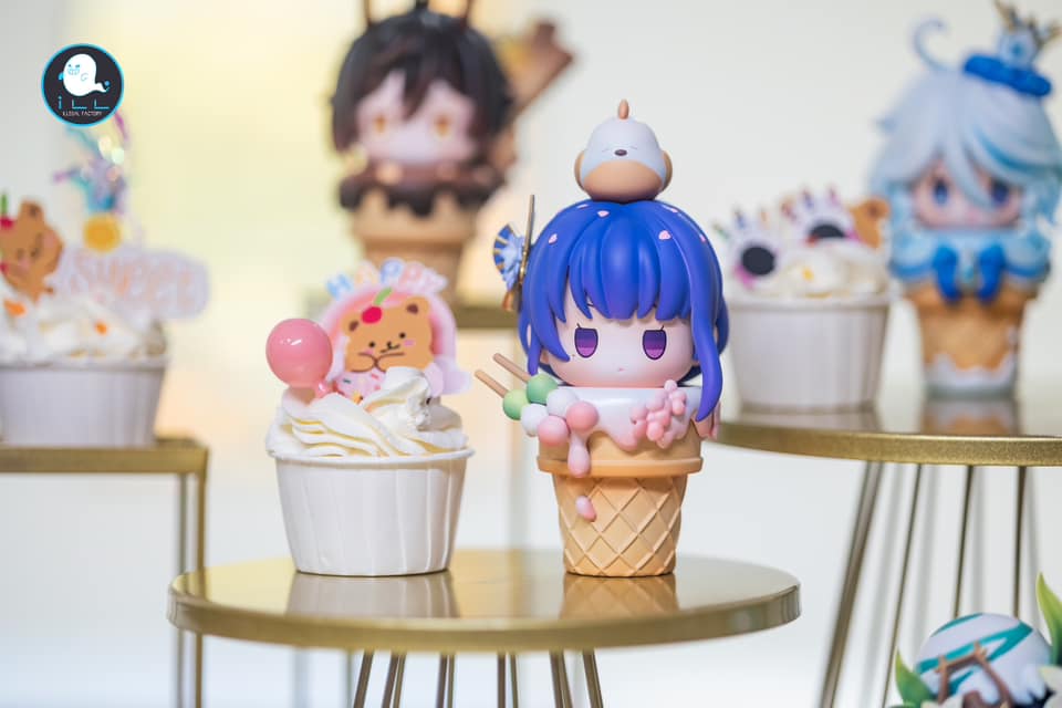 Genshin's Ice Cream ~ Zhongli, Furina, Nahida, Raiden Shogun & Venti