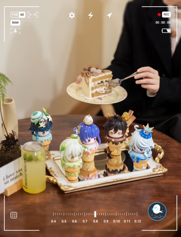 Genshin's Ice Cream ~ Zhongli, Furina, Nahida, Raiden Shogun & Venti