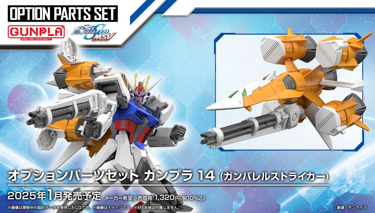 Optional Parts Set Gunpla 14 (Gun Barrel Striker)
