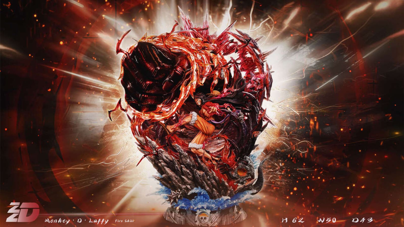 RED ROC Luffy - One Piece 1/6