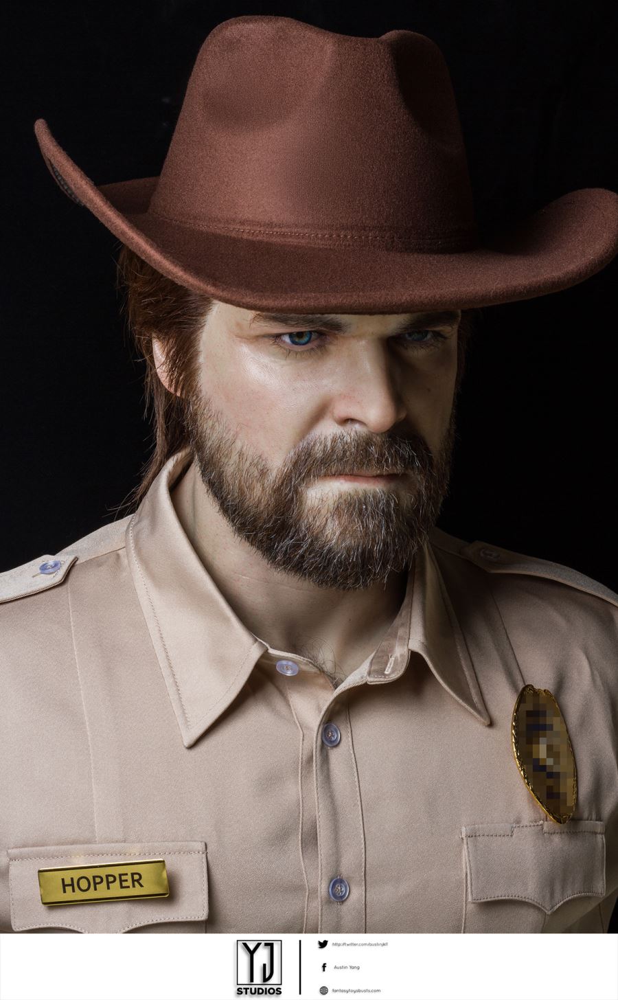Hopper Bust - Stranger Things 1/1