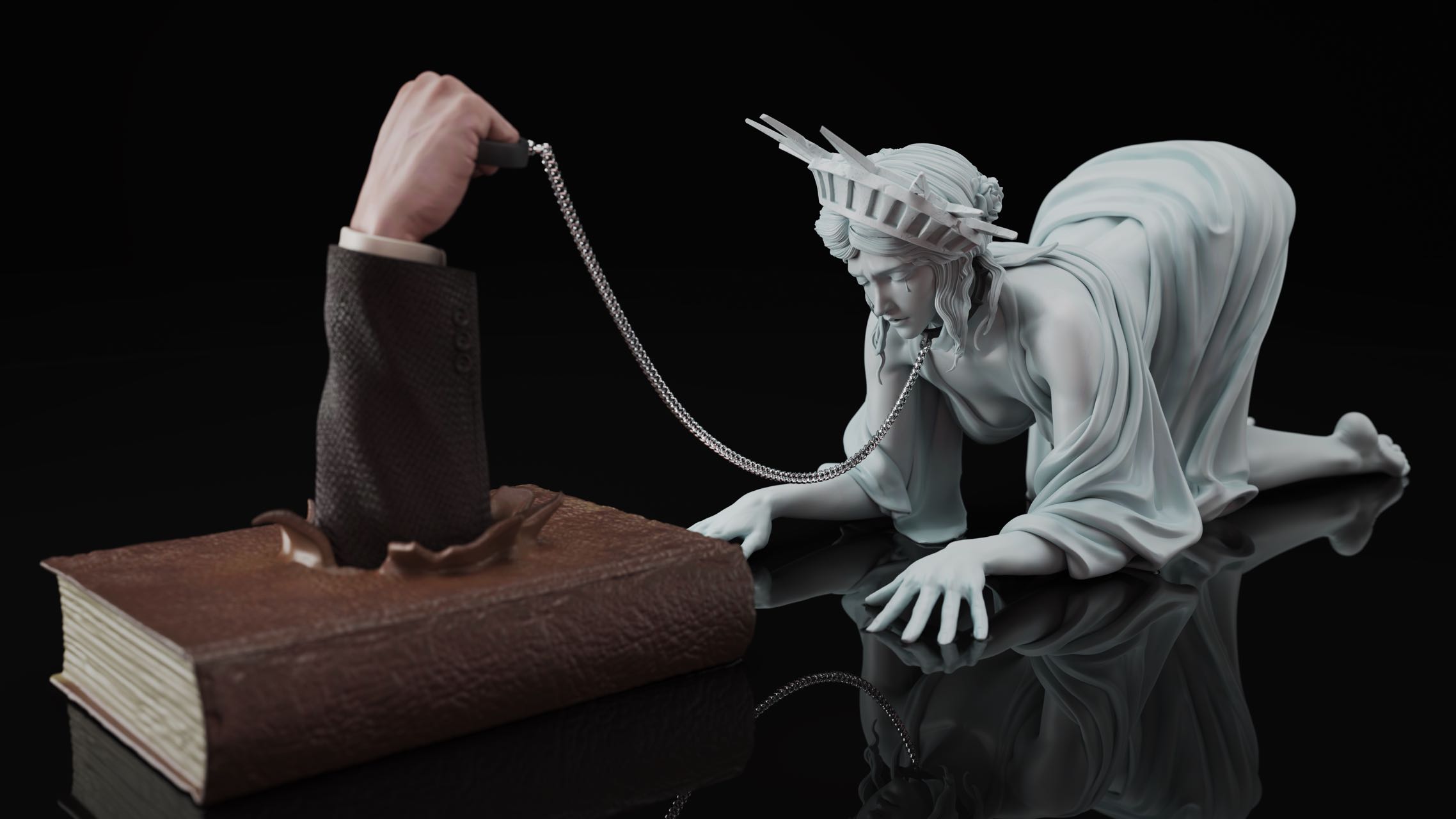 The Enslaved Statue of Liberty 1/7