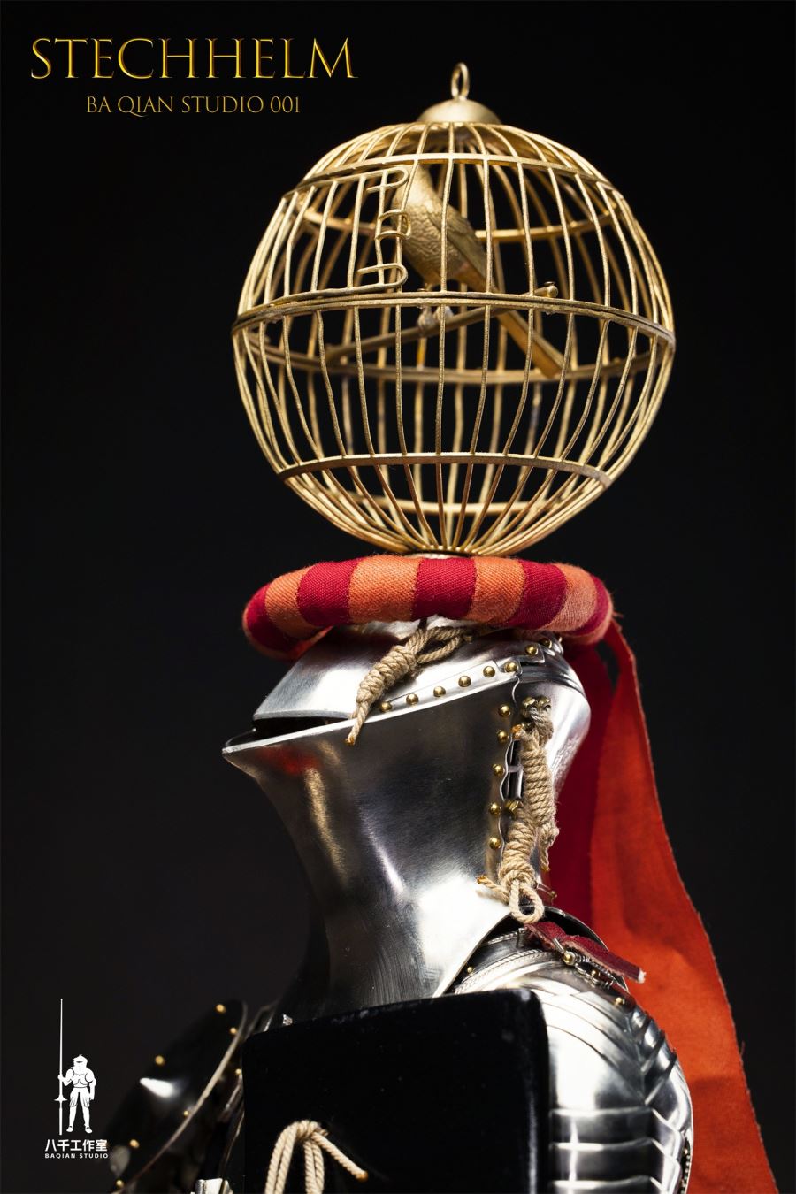 Medieval Knight Frog-mouth helm (white copper version) BQ-001 [Licensed]