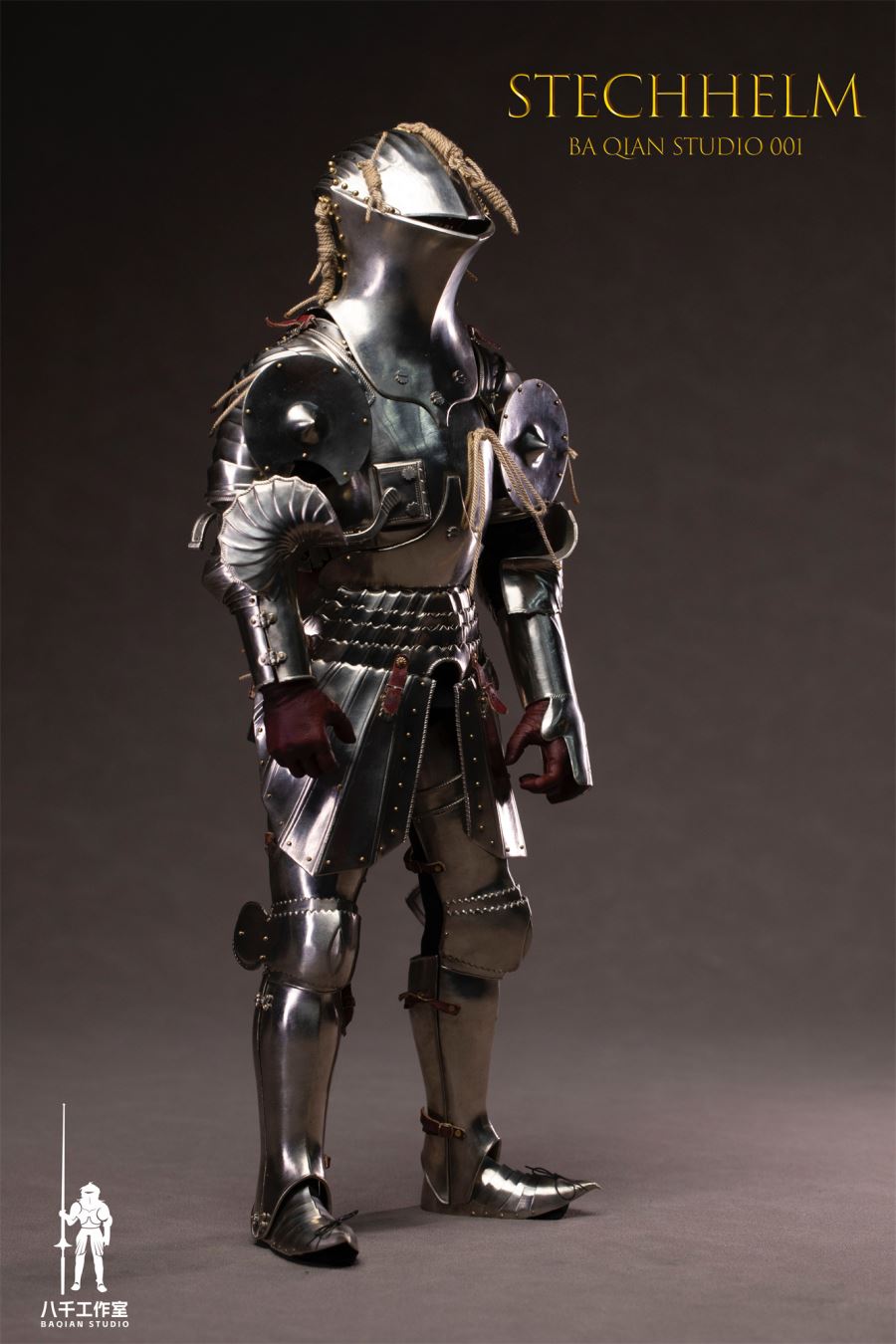 Medieval Knight Frog-mouth helm (white copper version) BQ-001 [Licensed]